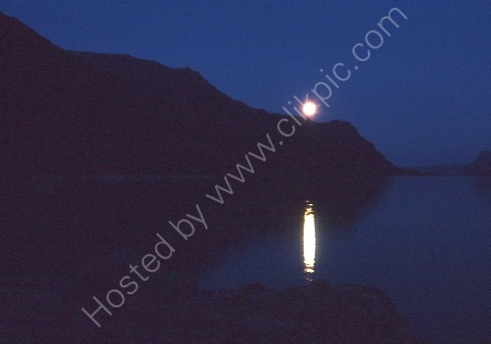 Moonlight on the water.