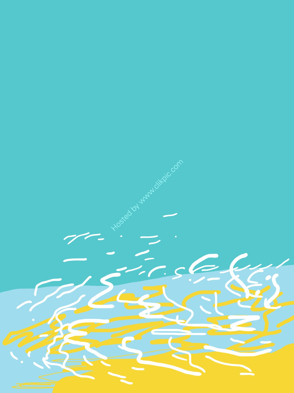 Corfu Beach. Giclée print.
