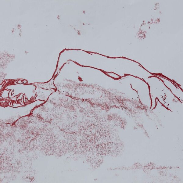 Mono 186. male model laying down. mono 186