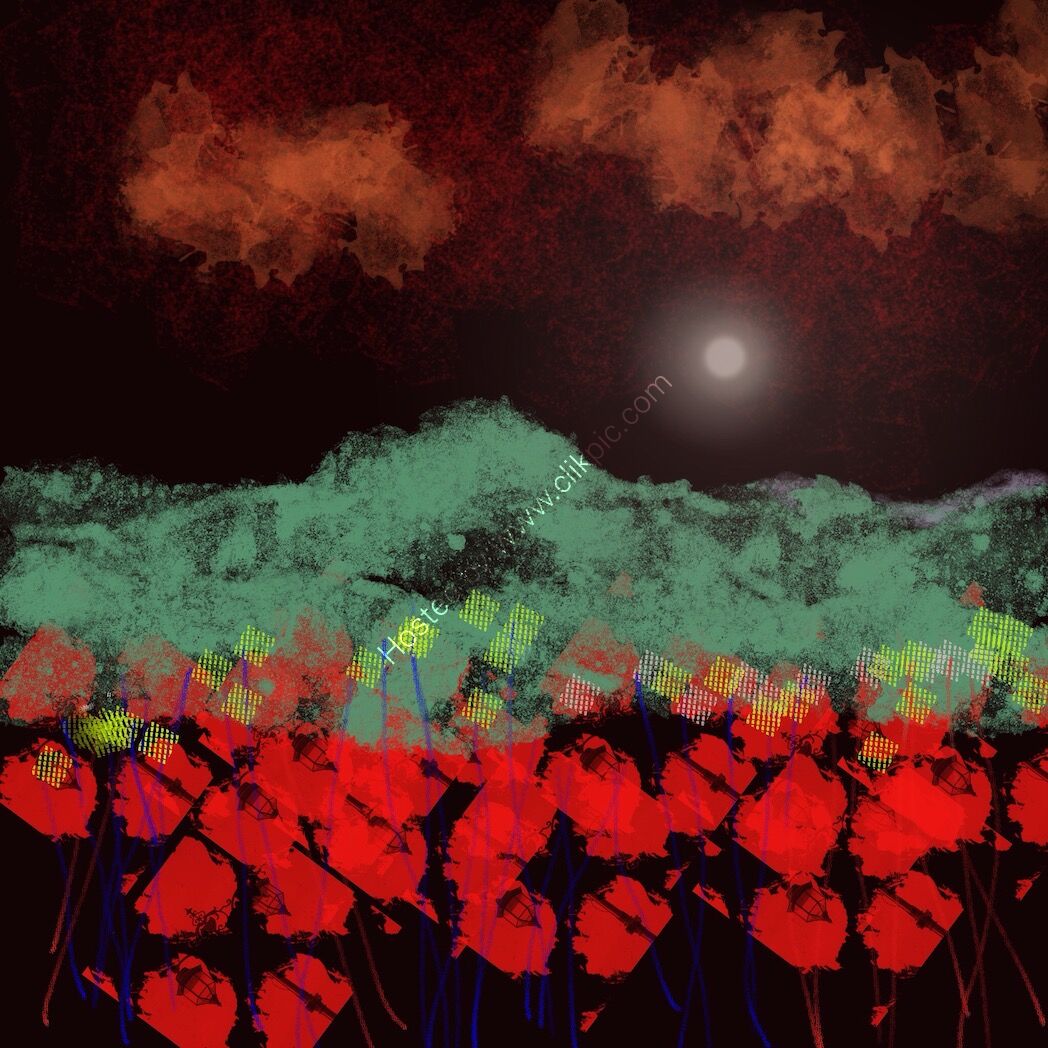 Orange Clouds, Night series number 19.