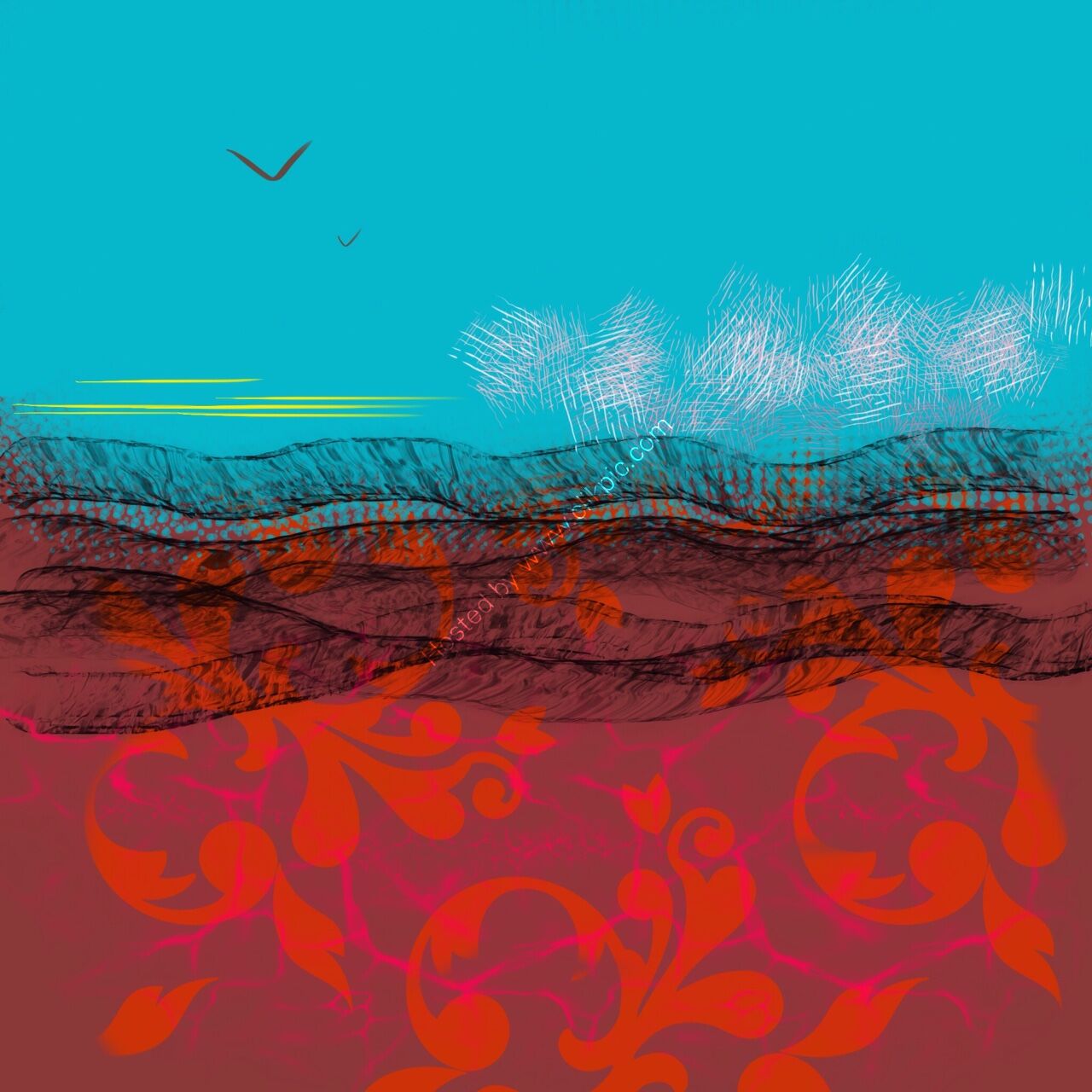 wings, digital drawing