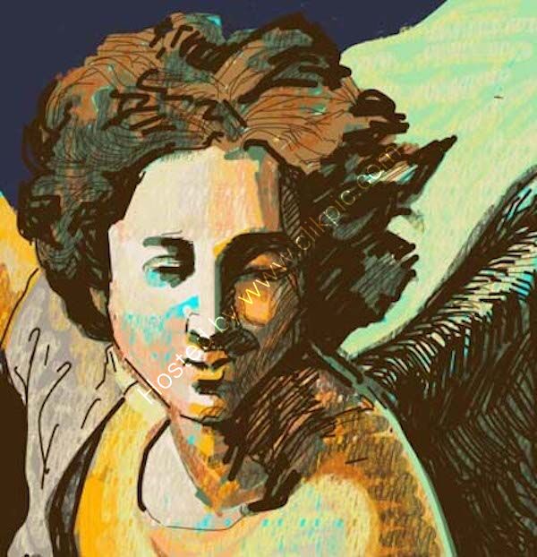 Angel 4 . Giclée print.
