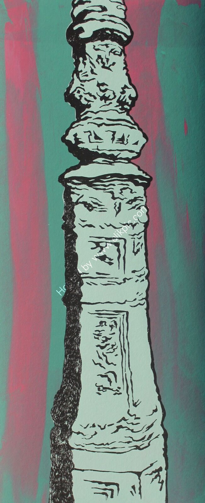 Brighton Lamppost Green Mixed 1