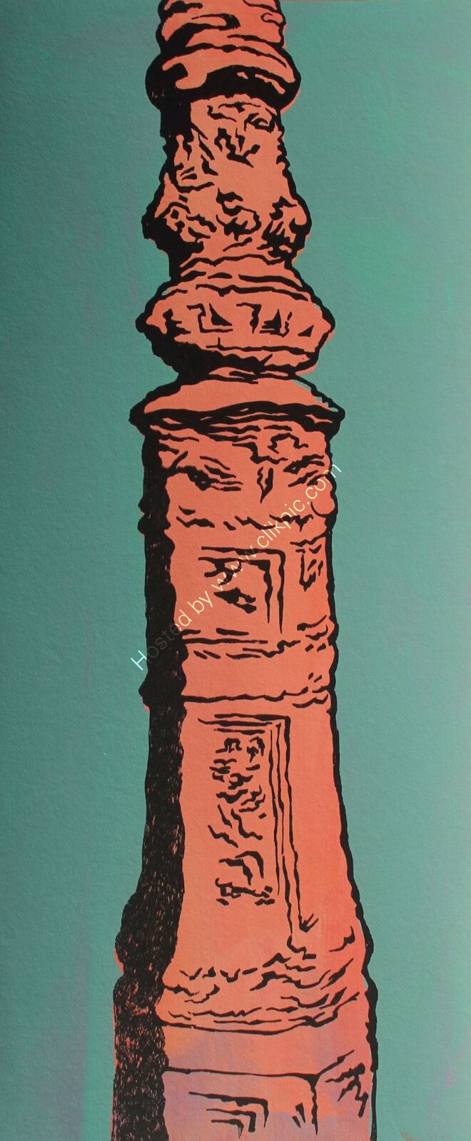 Brighton Lamppost/ green& orange.