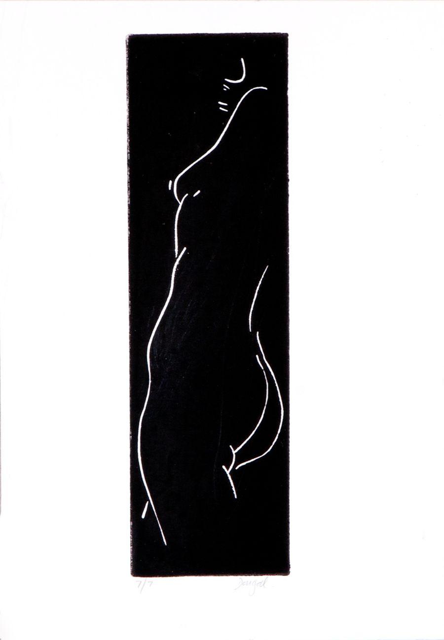 Black Lino Nude.