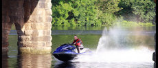 Jet Ski speed on the river Tay at Perth