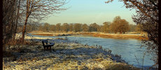 Frosty Scene by the River Tay