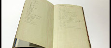 Old archive book from Matthew Gloag & Sons Ltd Perth