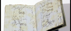 Old archive book from Matthew Gloag & Sons Ltd Perrth