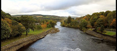 View of the River Tummel from the Pitlochry Dam