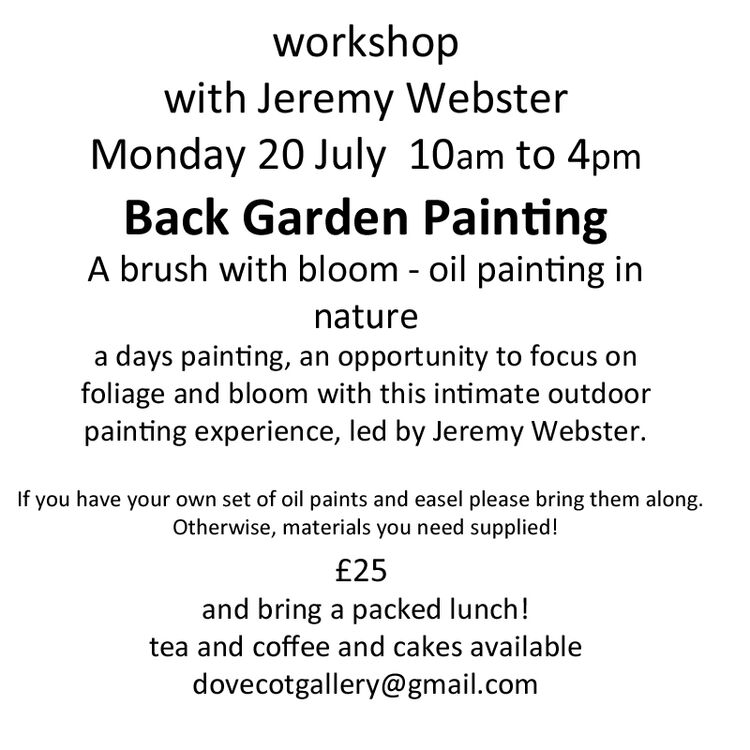 oil painting Workshop