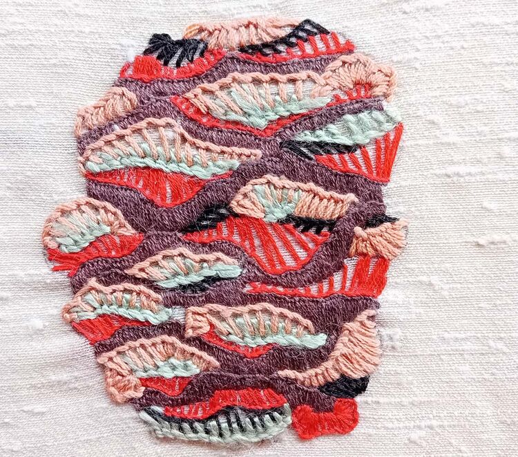 1 March - Kate Taylor embroidered garden