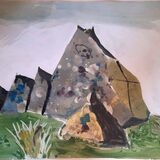 Robert Soden - Lichen on Rock Out crop