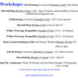 Workshops Summer 2026