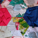 patchworking handstitched