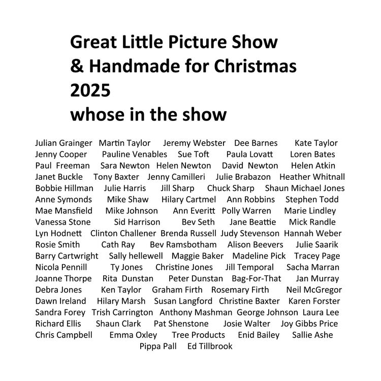 whose in the show 2025