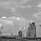 Cranes along the Thames