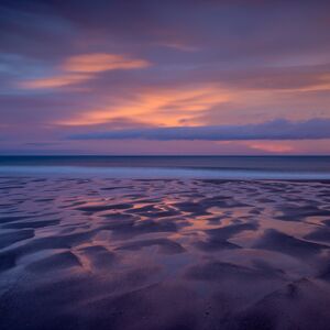 Winter Sunset, Warkworth Beach