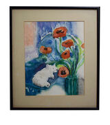Betsie with poppies I