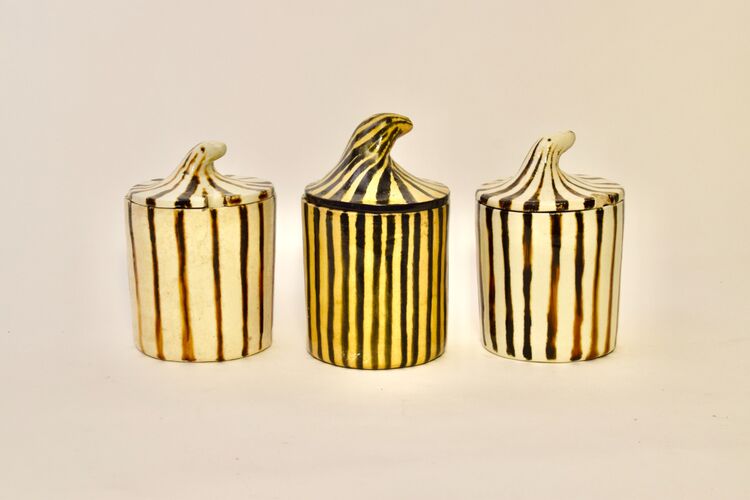Lidded jars for Heals