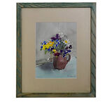 Still life with brown jug