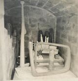 The only photo of his sump-oil kiln.