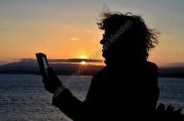 Helen and her kindle