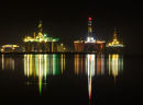 8. Oil Rigs at Night
