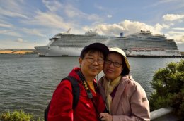 A really nice couple from the Royal Princess