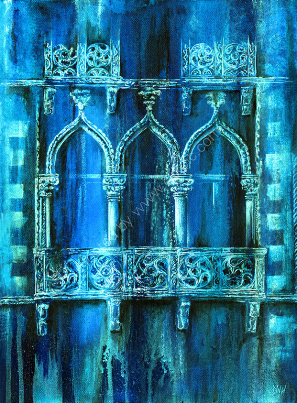 Windows on the Lagoon - acrylic on canvas