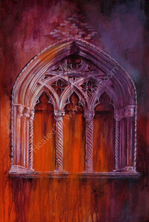 Secret Window - acrylic on canvas
