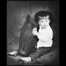 053-Johna with Harp-John Davey-Launceston CC wb
