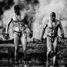 10 Tough Guys Mike Stickney Commended Mono Print