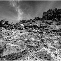 C Chris Pollard Scattering of snow at Haytor