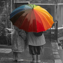 HC Paul Henderson A chat in the rain