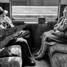 C Pedro Landers On the Train