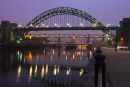 Pre Millenium Tyne Bridges Early one winter morning