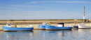 Seahouses Harbour on a nice day
