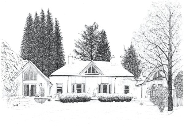 House in the snow
