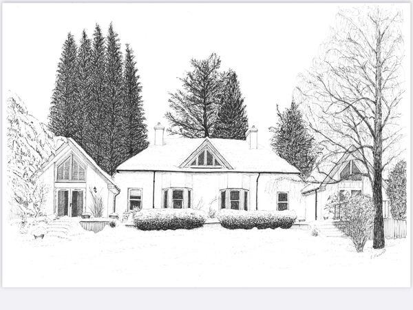 House in the snow