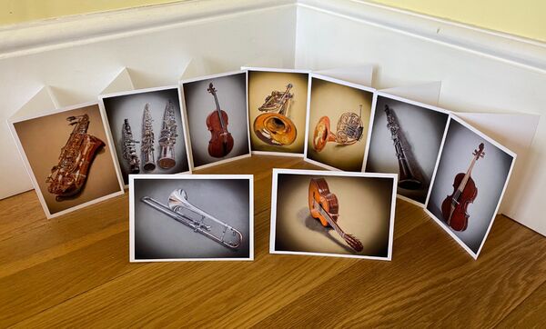 Instrument greetings cards
