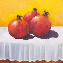 Pomegranate 30x30 Oil on canvas