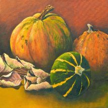 Squashes 30x30 Oil on canvas