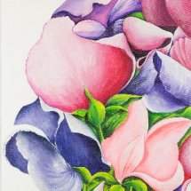 Sweet peas 40x100 Acrylic