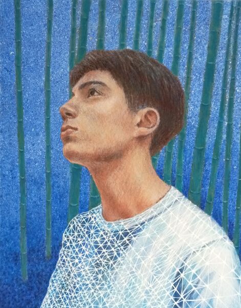 A boy and bamboo