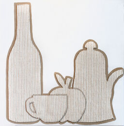 Fabrics-bottle,apple,and mug