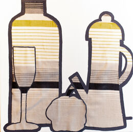 Fabrics-glass and coffee