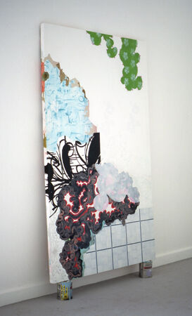 'Untiltled' Mixed media on MDF. 190 x 260cms.