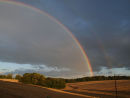 Double Rainbow over the Harvest