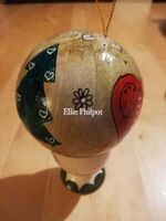 2 trees and 2 hearts bauble